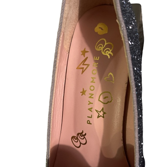 Playnomore WinkyGirl Color Blocks  loafer Metallic Navy heal size 36/ 6 - Picture 4 of 8